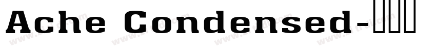 Ache Condensed字体转换